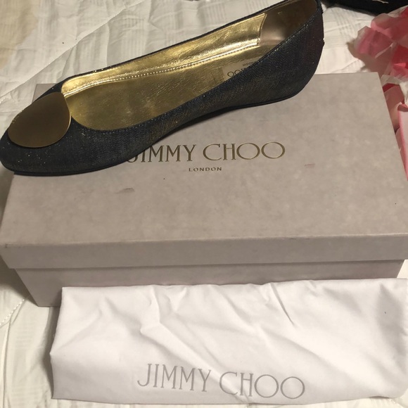 Jimmy Choo Shoes - Never Worn. Color: Indigo/gold